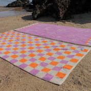 Sunrise Check Beach Towel