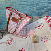 Lovers Check Beach Bag